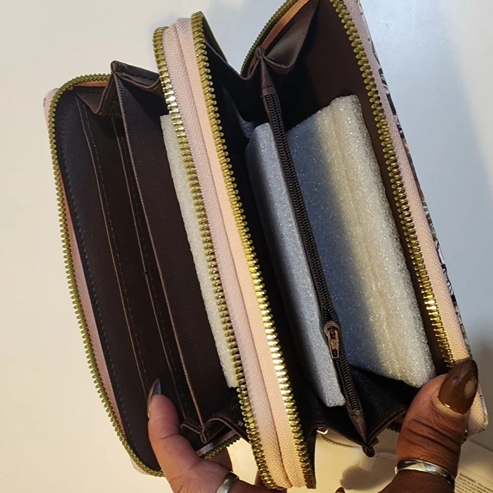 Paris Motif Pink Wallet NWT